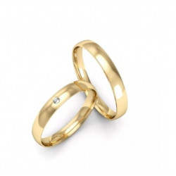 Par de Alianças Ouro 18k...