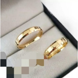 Par de Alianças Ouro 18k...