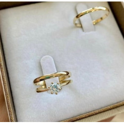 Par de Alianças Ouro 18k-...