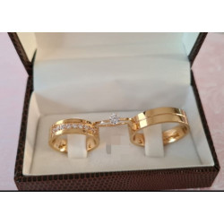 Par de Alianças Ouro 18k...