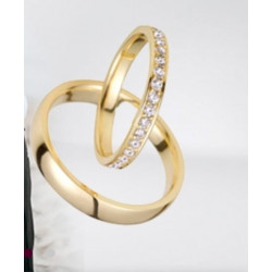 Par de Alianças Ouro 18k...