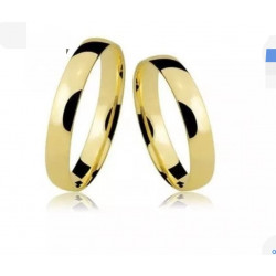 Par de Alianças Ouro 18k...