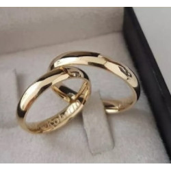 Par de Alianças Ouro 18k...