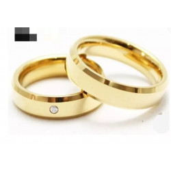 Par de Alianças Prata Banho...