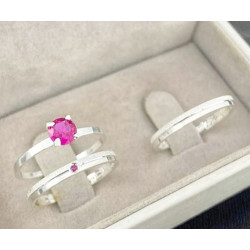 Par de Alianças Prata 925...