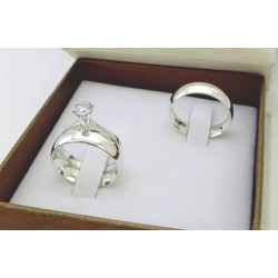 Par de Alianças Prata 925...